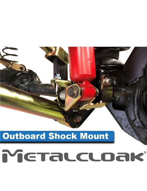 Outboard Shock Mount Spacer, Relocation Kit, JK Lower Front