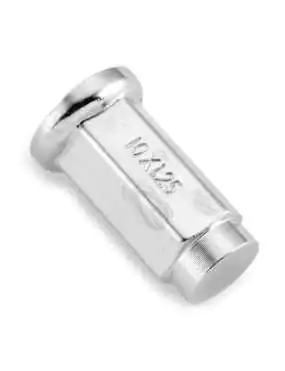 10mm FLAT CHROME LUG NUT 14mm HEAD BOX OF 16