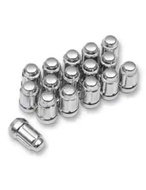 12mmX1.50 FLAT CHROME LUG NUT BOX OF 16