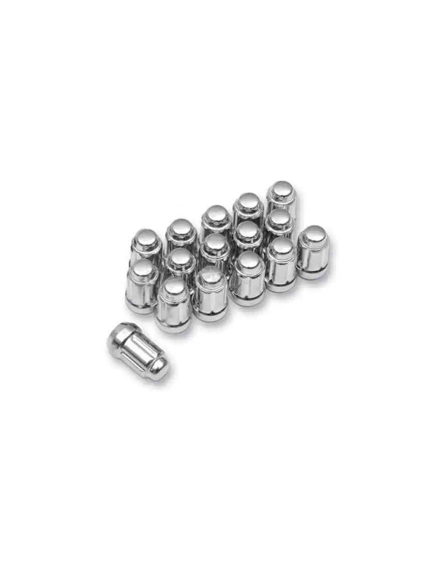 12mmX1.50 FLAT CHROME LUG NUT BOX OF 16