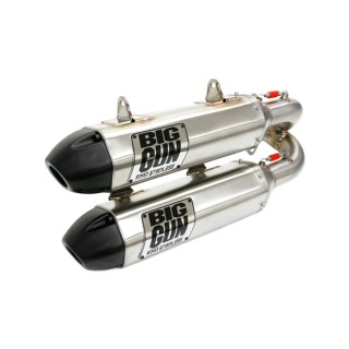 BIG GUN Polaris RZR XP TURBO/RZR XP 4 TURBO (2016-19) EXO Stainless Dual Slip On