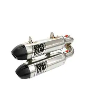 BIG GUN Polaris RZR XP TURBO/RZR XP 4 TURBO (2016-19) EXO Stainless Dual Slip On