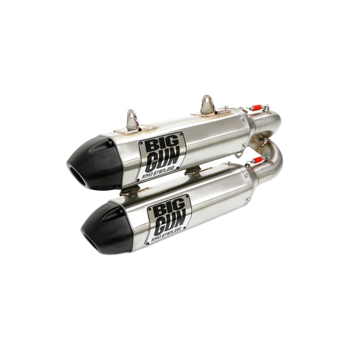 BIG GUN Polaris RZR XP TURBO/RZR XP 4 TURBO (2016-19) EXO Stainless Dual Slip On