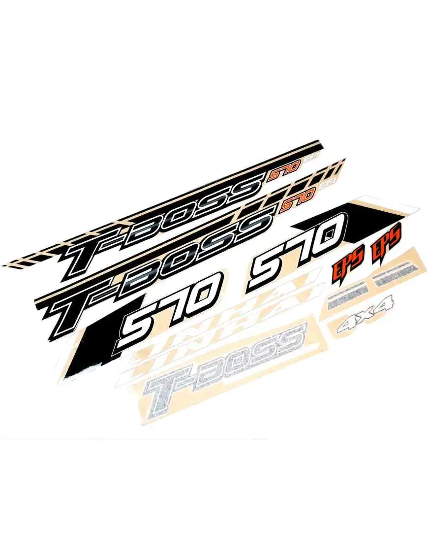 COMPLETE STICKER SET - (Non-White Plastic) T-Boss 570