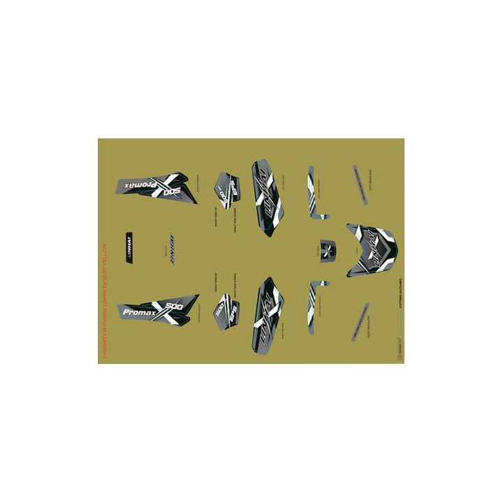 COMPLETE STICKER SET - LINHAI LOGO (SAND PLASTIC) 500 PROMAX EPS