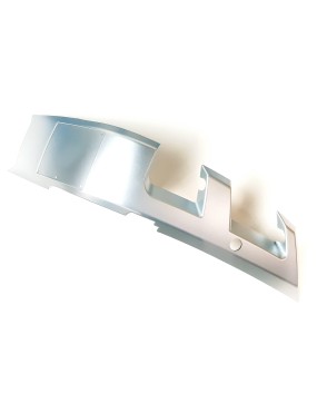 FRONT LEFT TRIM COVER (TWO HOLE USED FOR ASSEMBLE REAR RACK ) (SILVER)