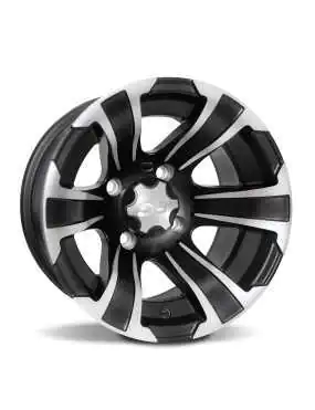 ITP SS312, 14x8 (5+3) Matte Black w/ Machined 4/115