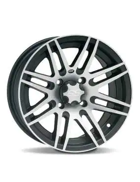 ITP SS316, 12x7 (2+5) Matte Black w/ Machined 4/110