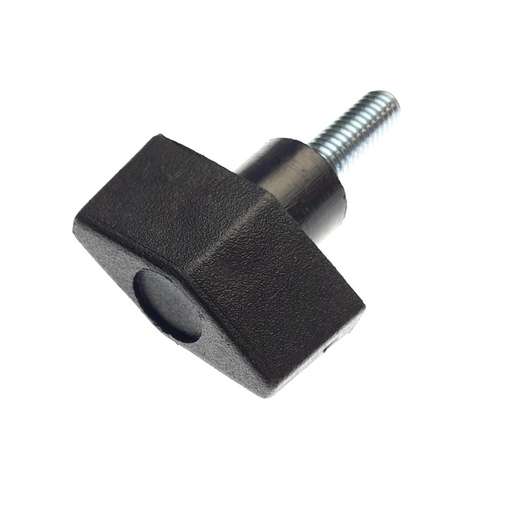 KNOB, PLASTIC-BLK