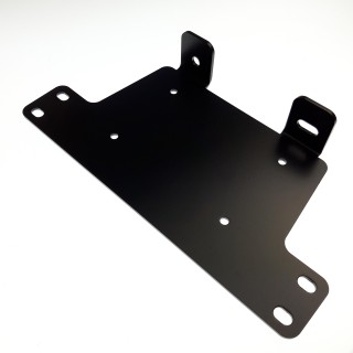 License plate lamp mounting plate