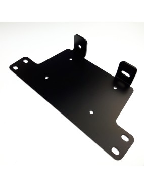 License plate lamp mounting plate