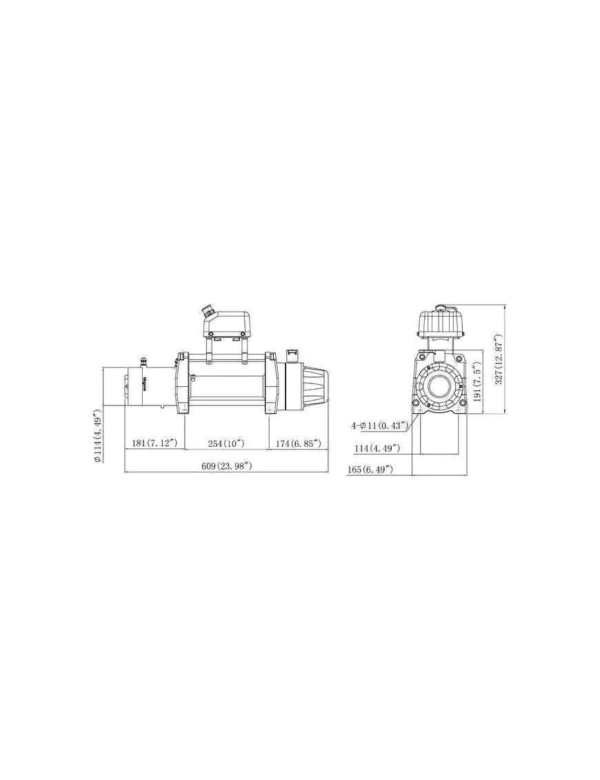 Winch Kingone TDS-9.5H 9500 lbs [4309 kg] 12V