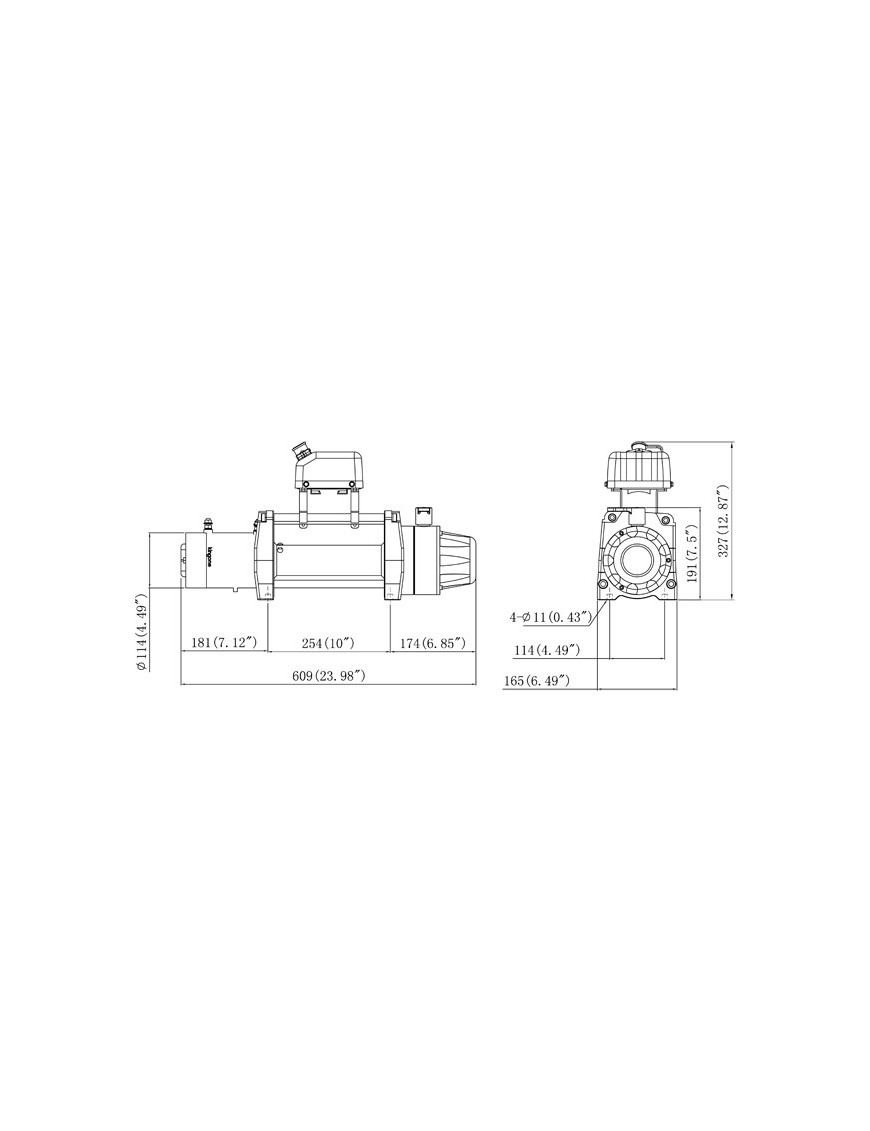 Wyciągarka Kingone TDS-9.5H 9500 lbs [4309 kg] 12V