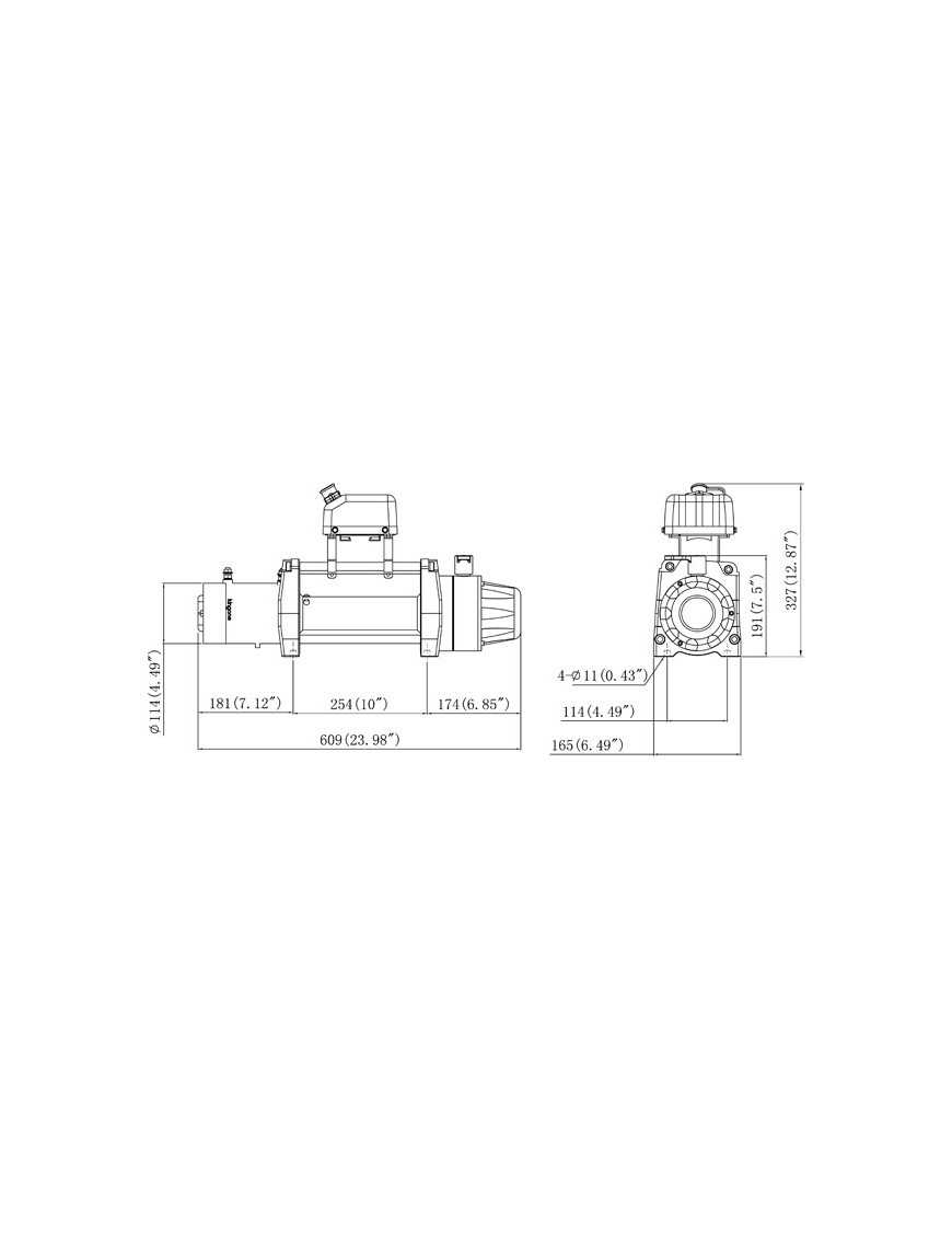 Wyciągarka Kingone TDS-9.5H 9500 lbs [4309 kg] 12V