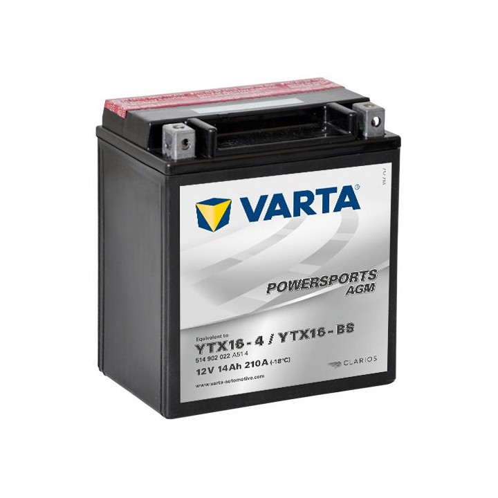 Varta 12V/14Ah moto, YTX16-BS
