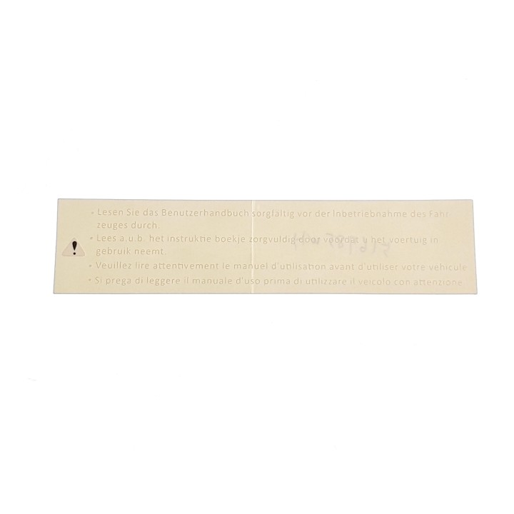 WARNING STICKER