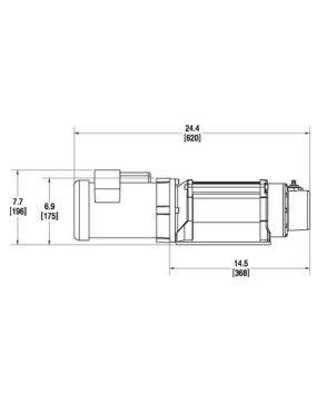 Wycigarka elektryczna - WARN 3000 ACI (ucig: 1361 kg)