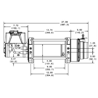 Wycigarka elektryczna - WARN Series 15 - 12 V DC (ucig: 6804 kg)