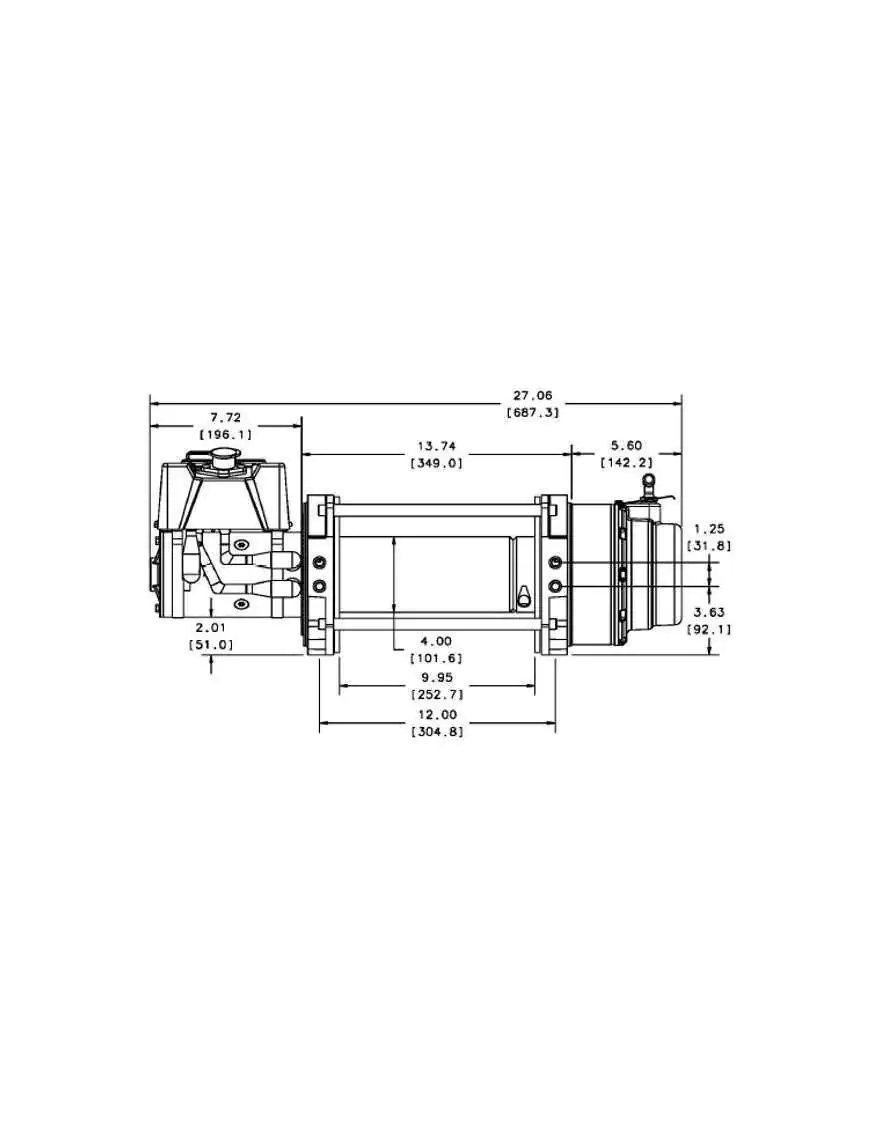 Wycigarka elektryczna - WARN Series 15 - 12 V DC (ucig: 6804 kg)