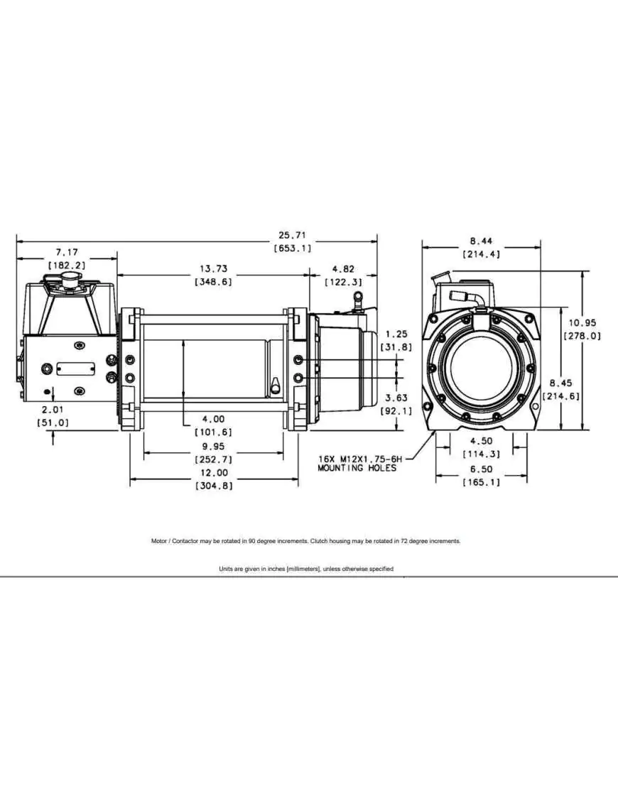 Wycigarka elektryczna - WARN Series 9 - 24 V DC (ucig: 4082 kg)