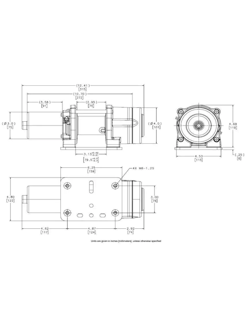 Wycigarka elektryczna - WARN DC800 24V (ucig: 363 kg)