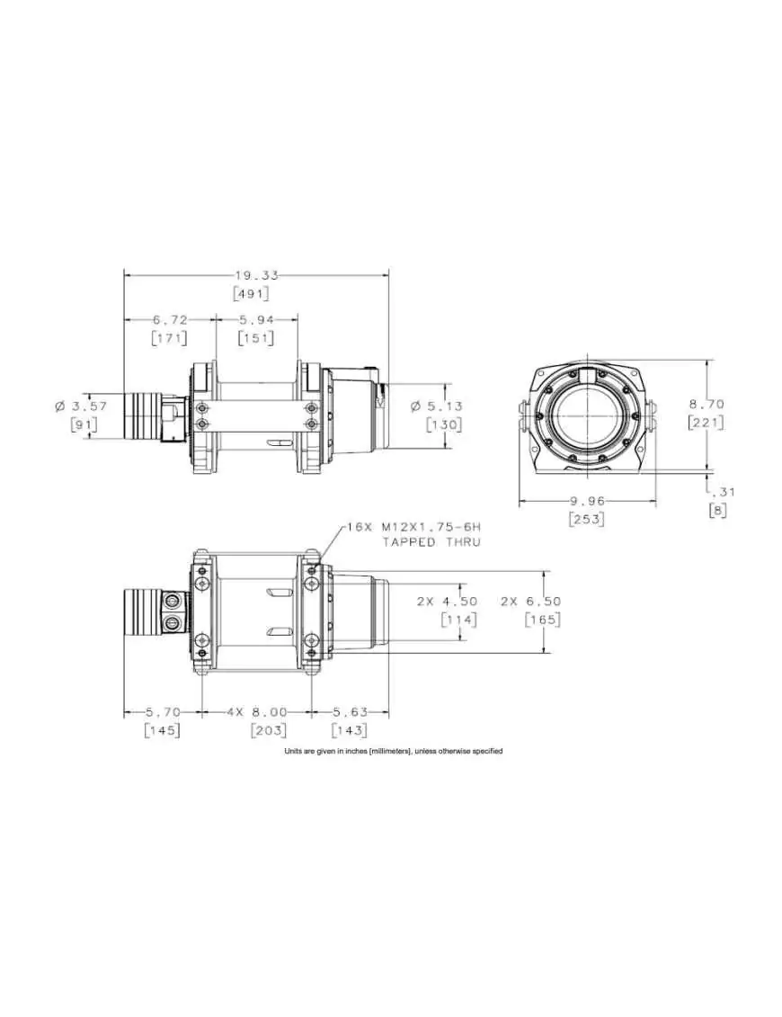 Wycigarka hydrauliczna - WARN HY3000 (ucig: 1361 kg)