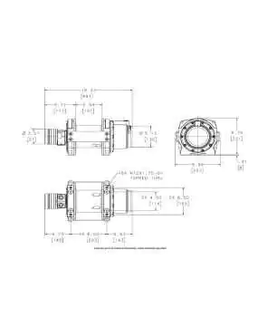 Wycigarka hydrauliczna - WARN HY3000 CCW (ucig: 1361 kg)