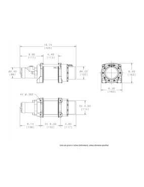 Wycigarka hydrauliczna - WARN HY2000 (ucig: 907 kg)