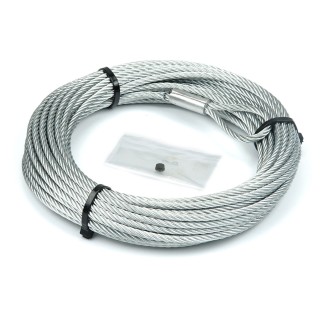 Lina stalowa do wycigarki WARN - 5,55 mm x 16,76 m