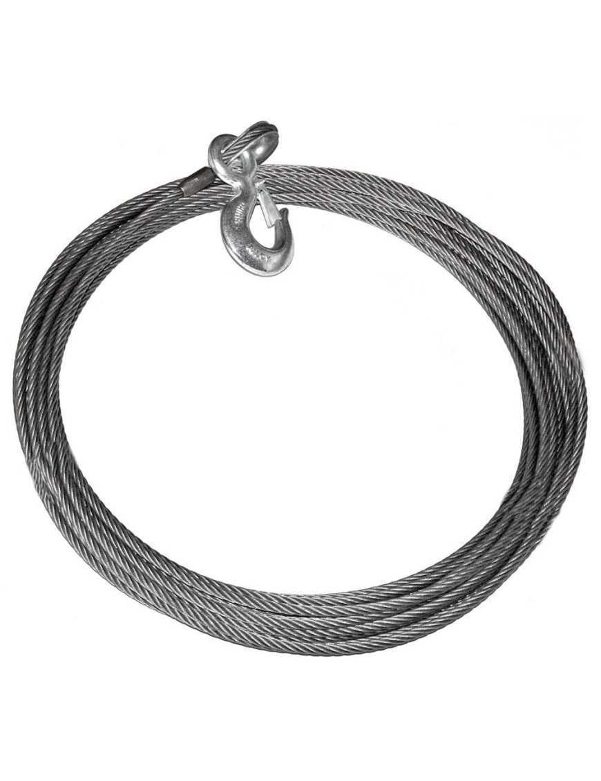 Lina stalowa z hakiem do wycigarki WARN EIPS - 9,52 mm x 30 m Lina stalowa z hakiem do wycigarki WARN EIPS - 9,52 mm x 30 m