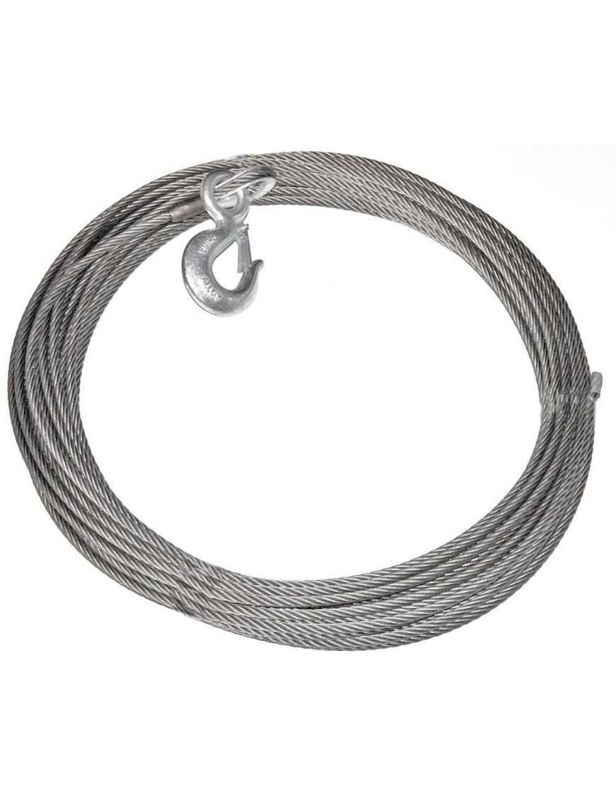 Lina stalowa z hakiem do wycigarki WARN EIPS - 9,52 mm x 38,1 m, 6849 kg Lina stalowa z hakiem do wycigarki WARN EIPS - 9,52 mm x 38,1 m, 6849 kg