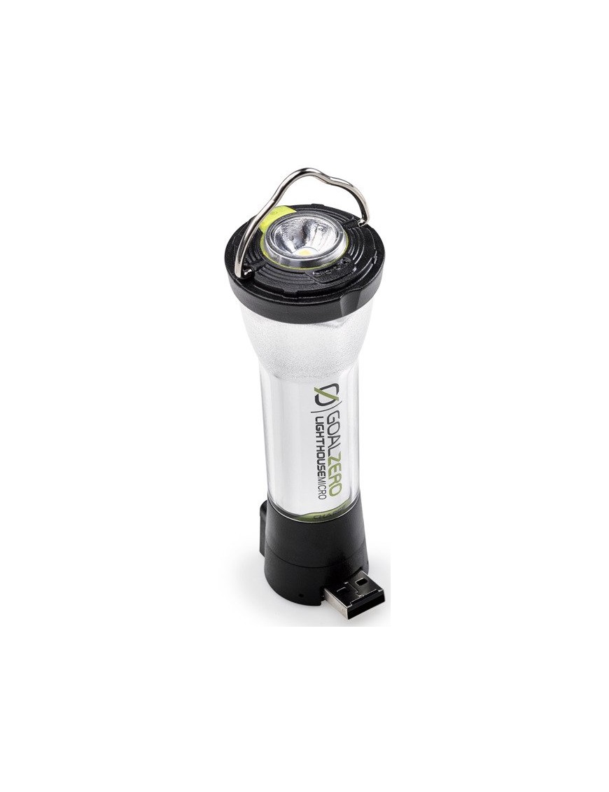 Lighthouse Micro Charge lampka z możliwością ładowania przez USB, funkcją latarki oraz power banku.