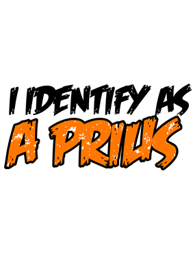 Naklejka I Identify As A Prius