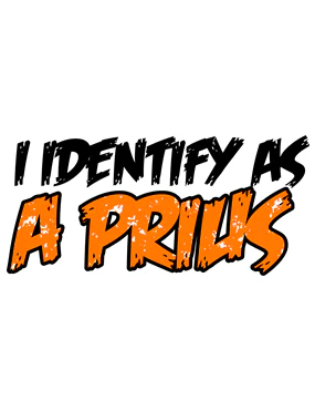 Naklejka I Identify As A Prius