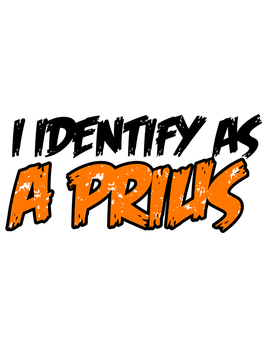 Naklejka I Identify As A Prius