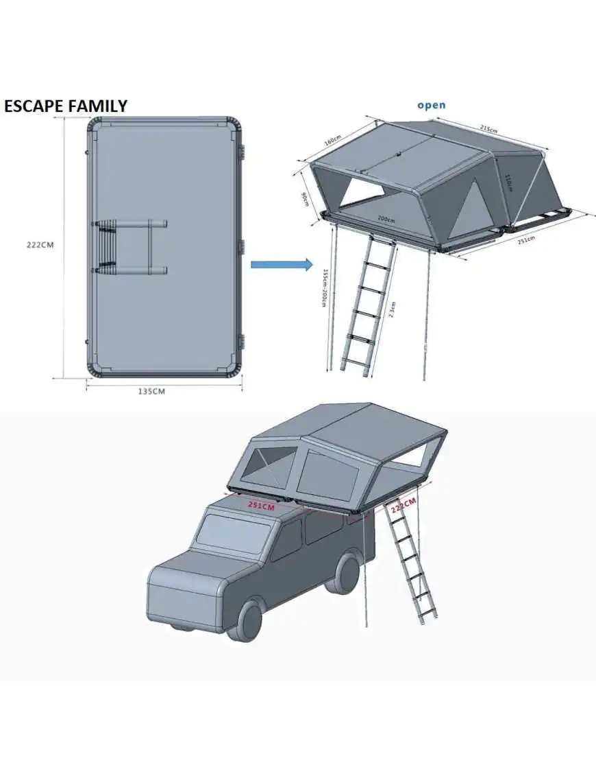 Roof Tent Escape Family