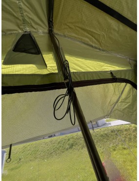 Namiot dachowy ALASKA 160 cm 4 osobowy Zielony