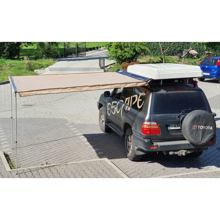 Zadaszenie wyprawowe markiza 1,25 x 2m Piaskowe Escape - ujęcie 2