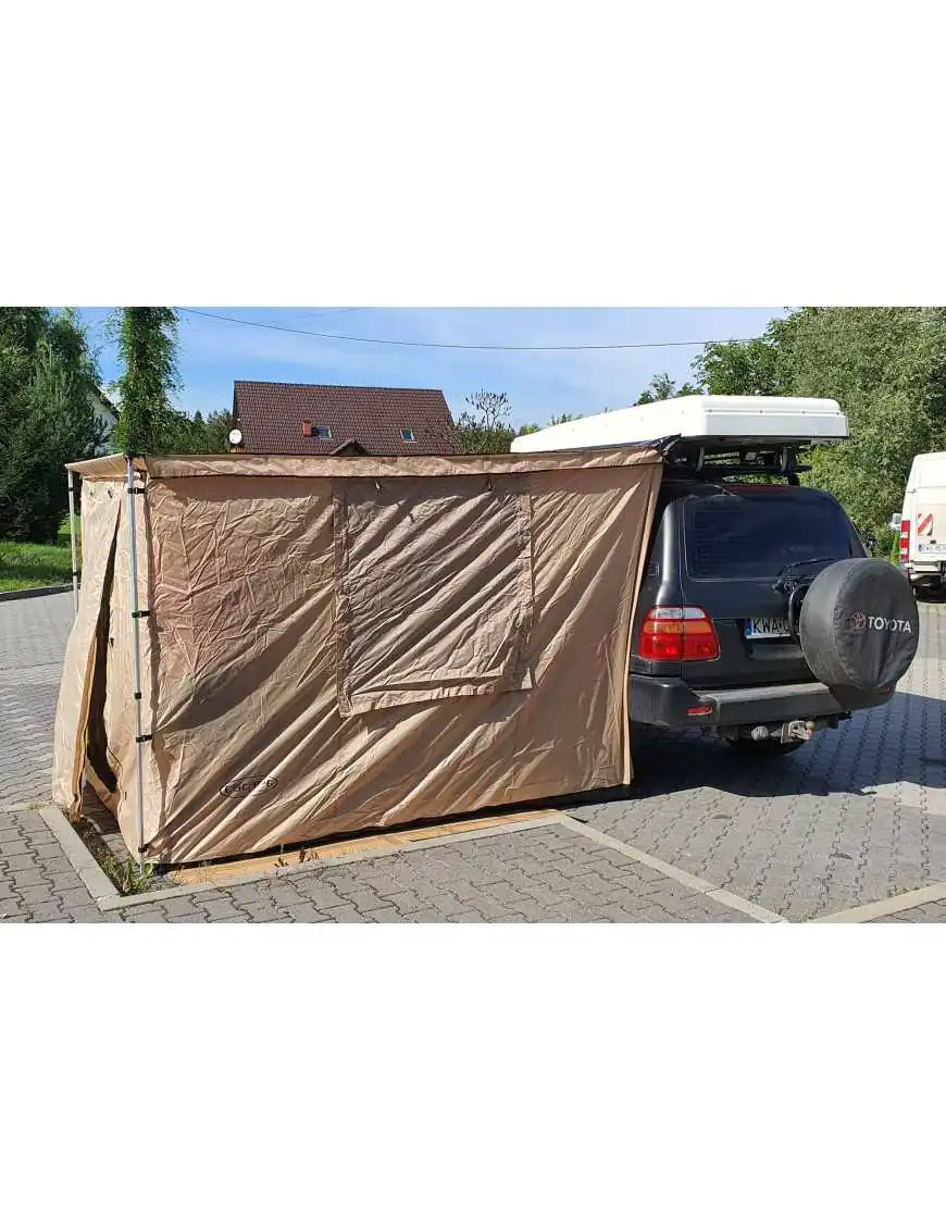 Zadaszenie wyprawowe markiza 1,25 x 2m (typ 1) Piaskowe | Szekla4x4.pl