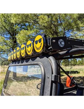 6" Pro6 Gravity® Light cover - Smiley Face Yellow / Black KC Logo