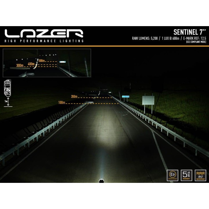 LAZER Sentinel 7" - okrągła lampa LED - ujęcie 7