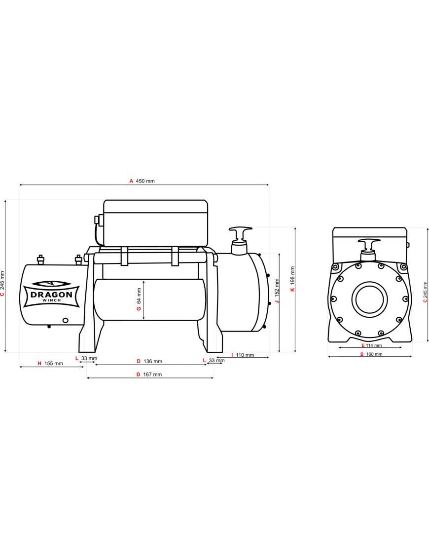 Dragon Winch DWM 10000 HD Wyciągarka 12V