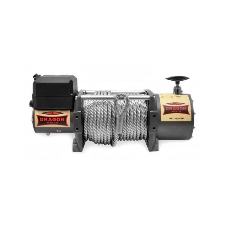 DWT 16000 HD Dragon Winch Truck Wyciągarka Z Liną Stalową