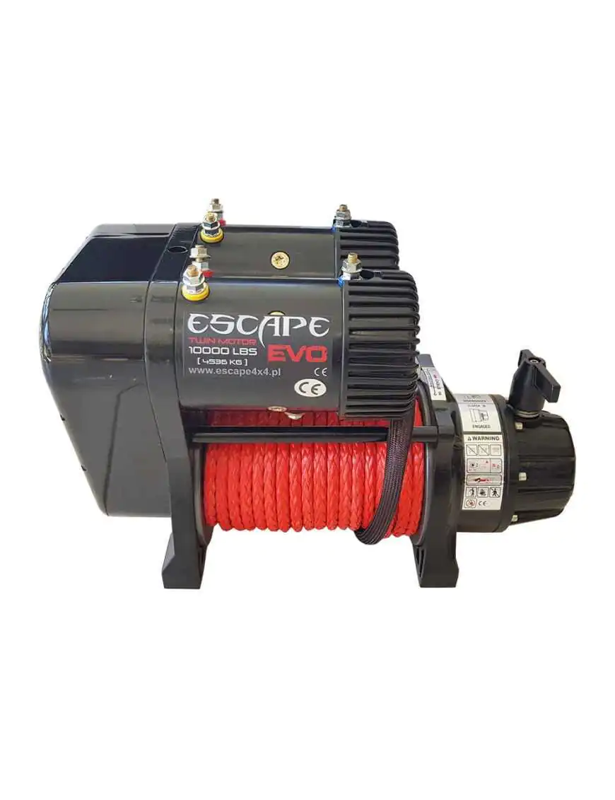 Winch Escape EVO 10000 lbs [4536 kg] TWIN MOTOR with synthetic rope