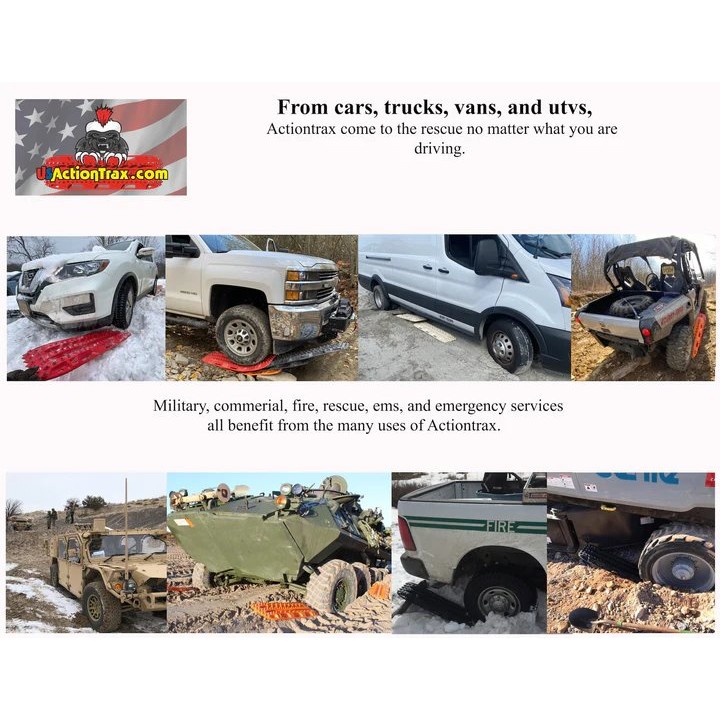 ActionTrax Pomarańczowe Trapy para 