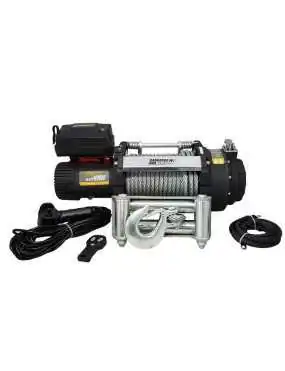 Kangaroowinch K18000 Extreme 24V Winch with Steel Cable, Thermal Fuse, and Tensioner