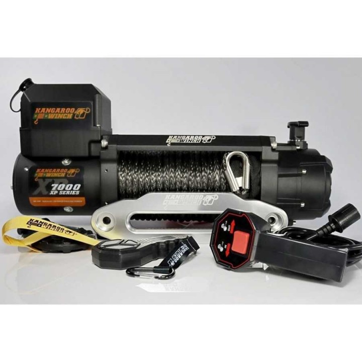 Wyciągarka Kangaroowinch K7000 XP 12V Z Lina Syntetyczną