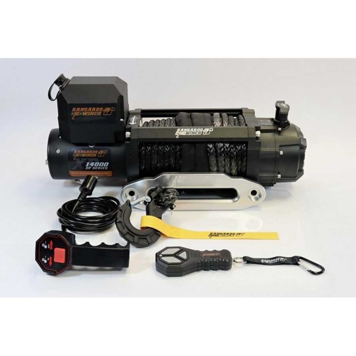 Wyciągarka Kangaroowinch K14000 XP 12V Z Lina Syntetyczną