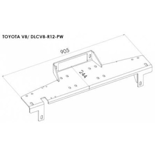 Płyta montażowa wyciągarki - Toyota Land Cruiser 200 (2012 - 2017) STEELER