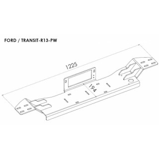 Płyta montażowa wyciągarki - Ford Transit (2014 -2019) STEELER